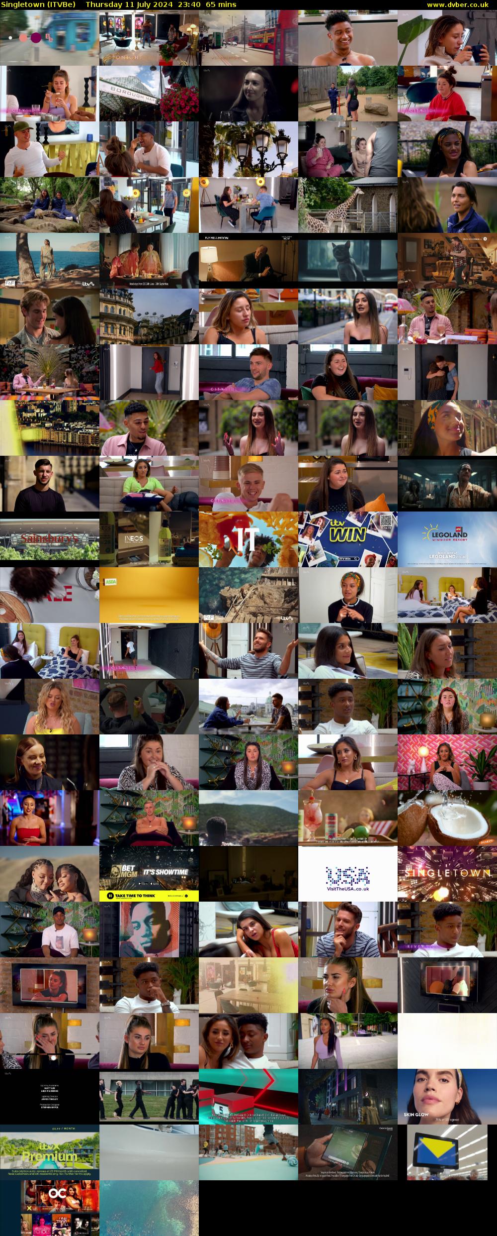 Singletown (ITVBe) Thursday 11 July 2024 23:40 - 00:45