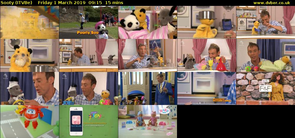 Sooty (ITVBe) Friday 1 March 2019 09:15 - 09:30