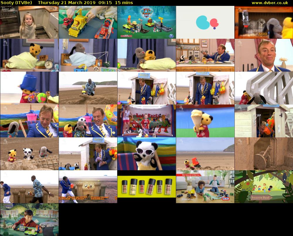 Sooty (ITVBe) Thursday 21 March 2019 09:15 - 09:30