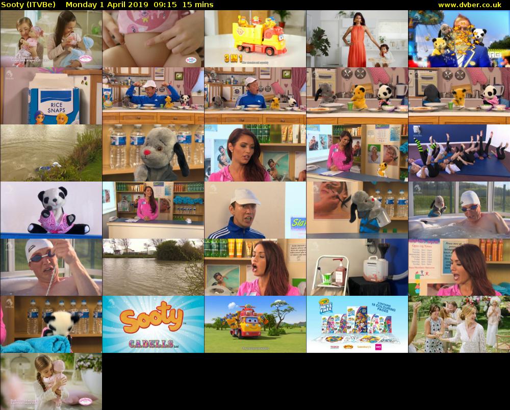 Sooty (ITVBe) Monday 1 April 2019 09:15 - 09:30