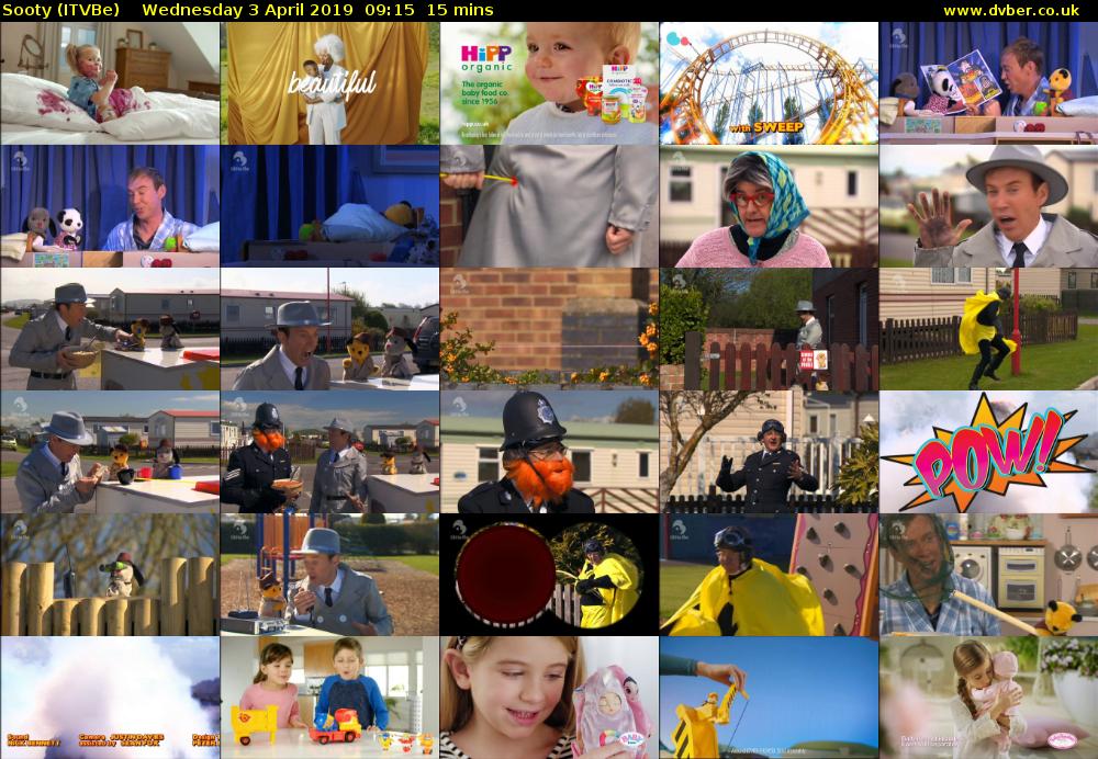 Sooty (ITVBe) Wednesday 3 April 2019 09:15 - 09:30