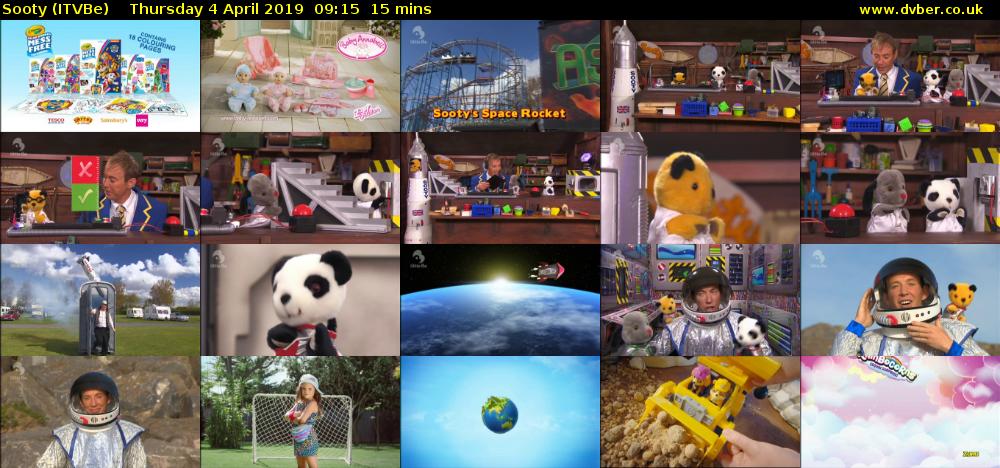 Sooty (ITVBe) Thursday 4 April 2019 09:15 - 09:30