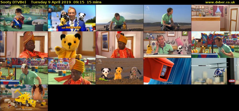 Sooty (ITVBe) Tuesday 9 April 2019 09:15 - 09:30