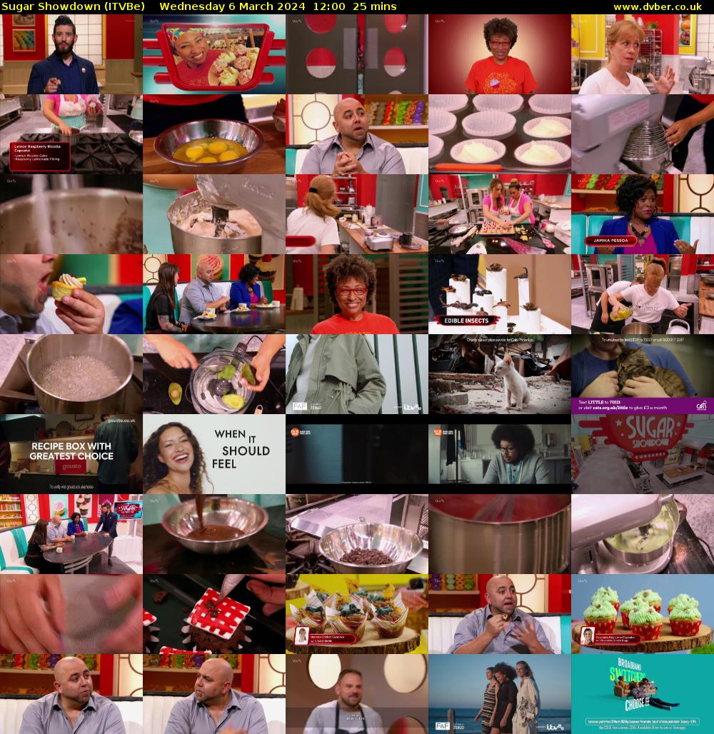 Sugar Showdown (ITVBe) Wednesday 6 March 2024 12:00 - 12:25