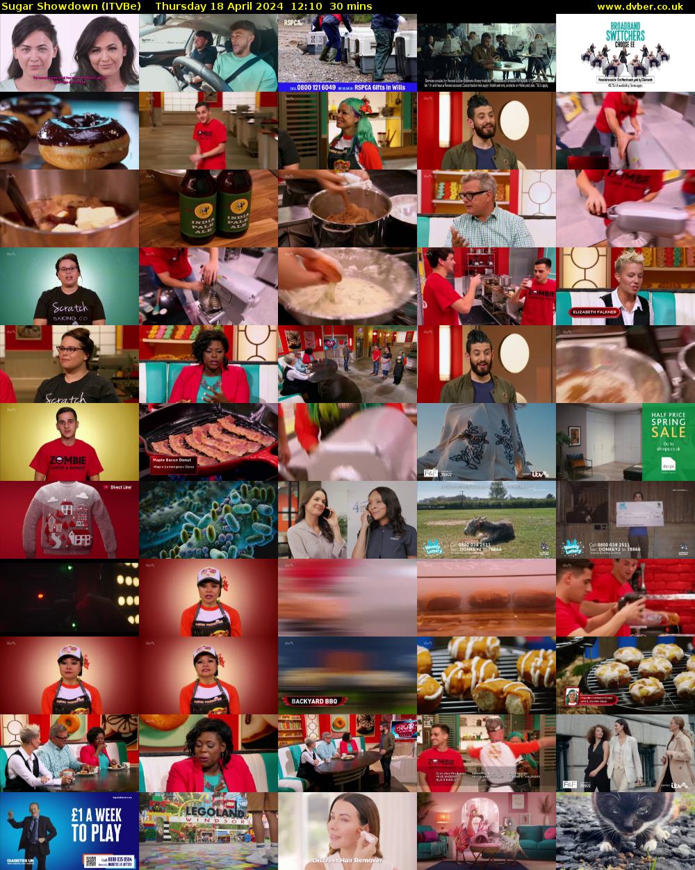 Sugar Showdown (ITVBe) Thursday 18 April 2024 12:10 - 12:40