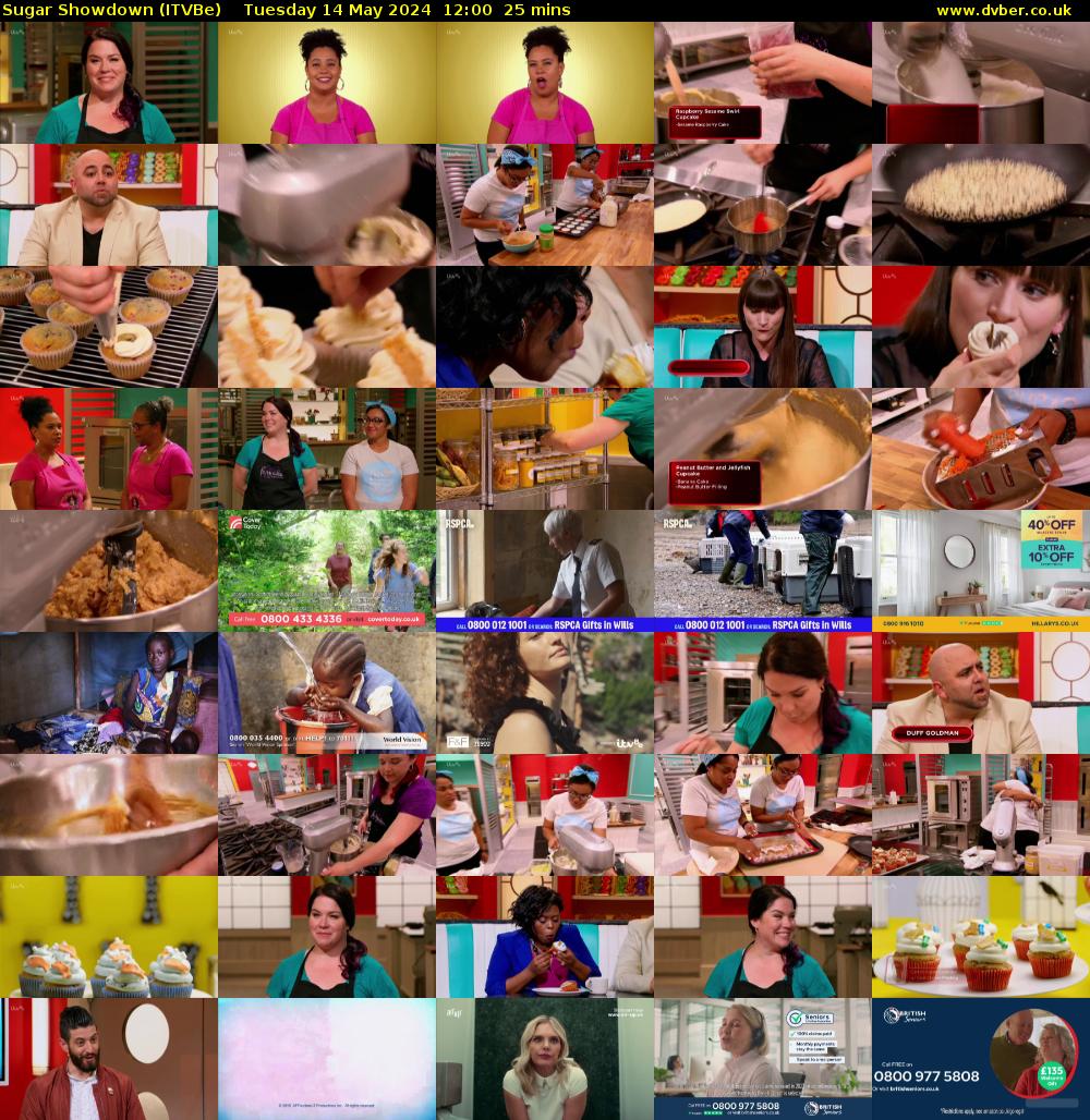 Sugar Showdown (ITVBe) Tuesday 14 May 2024 12:00 - 12:25