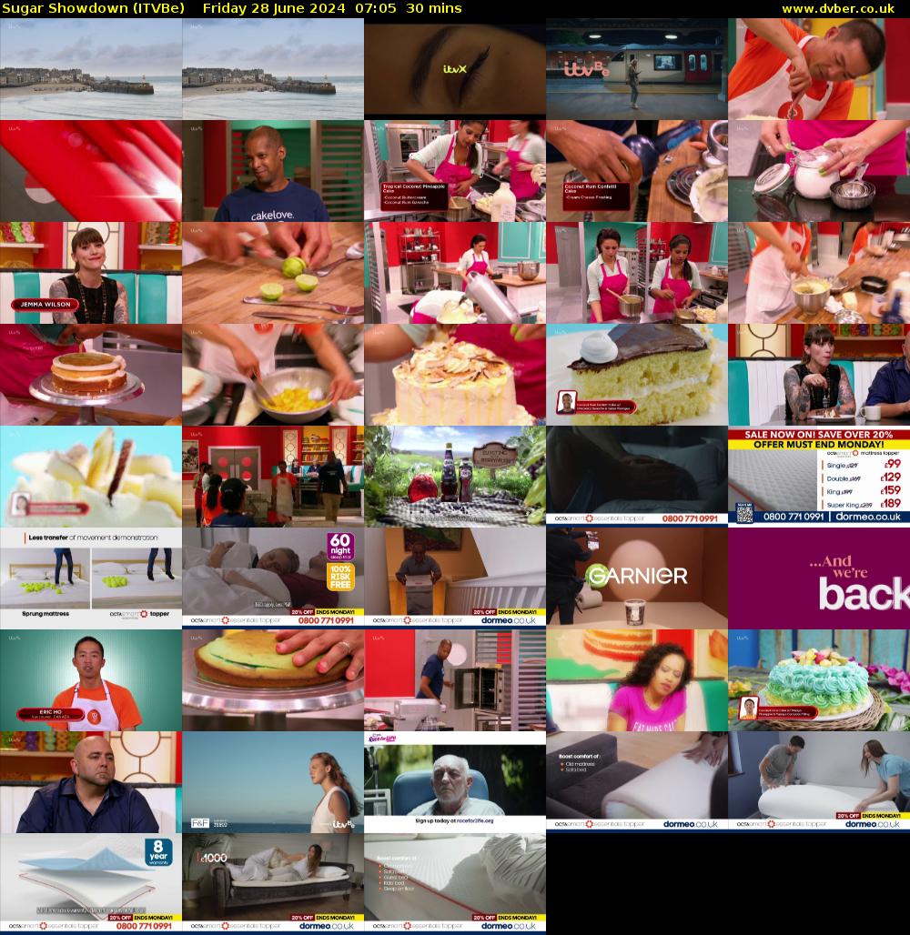 Sugar Showdown (ITVBe) Friday 28 June 2024 07:05 - 07:35