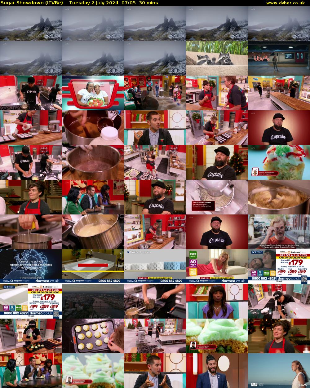 Sugar Showdown (ITVBe) Tuesday 2 July 2024 07:05 - 07:35