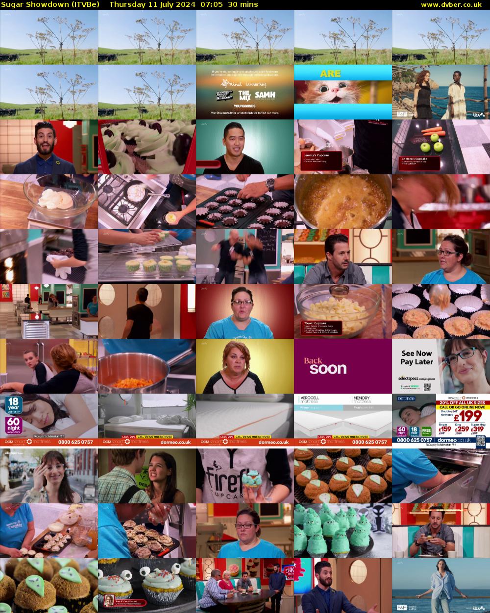 Sugar Showdown (ITVBe) Thursday 11 July 2024 07:05 - 07:35