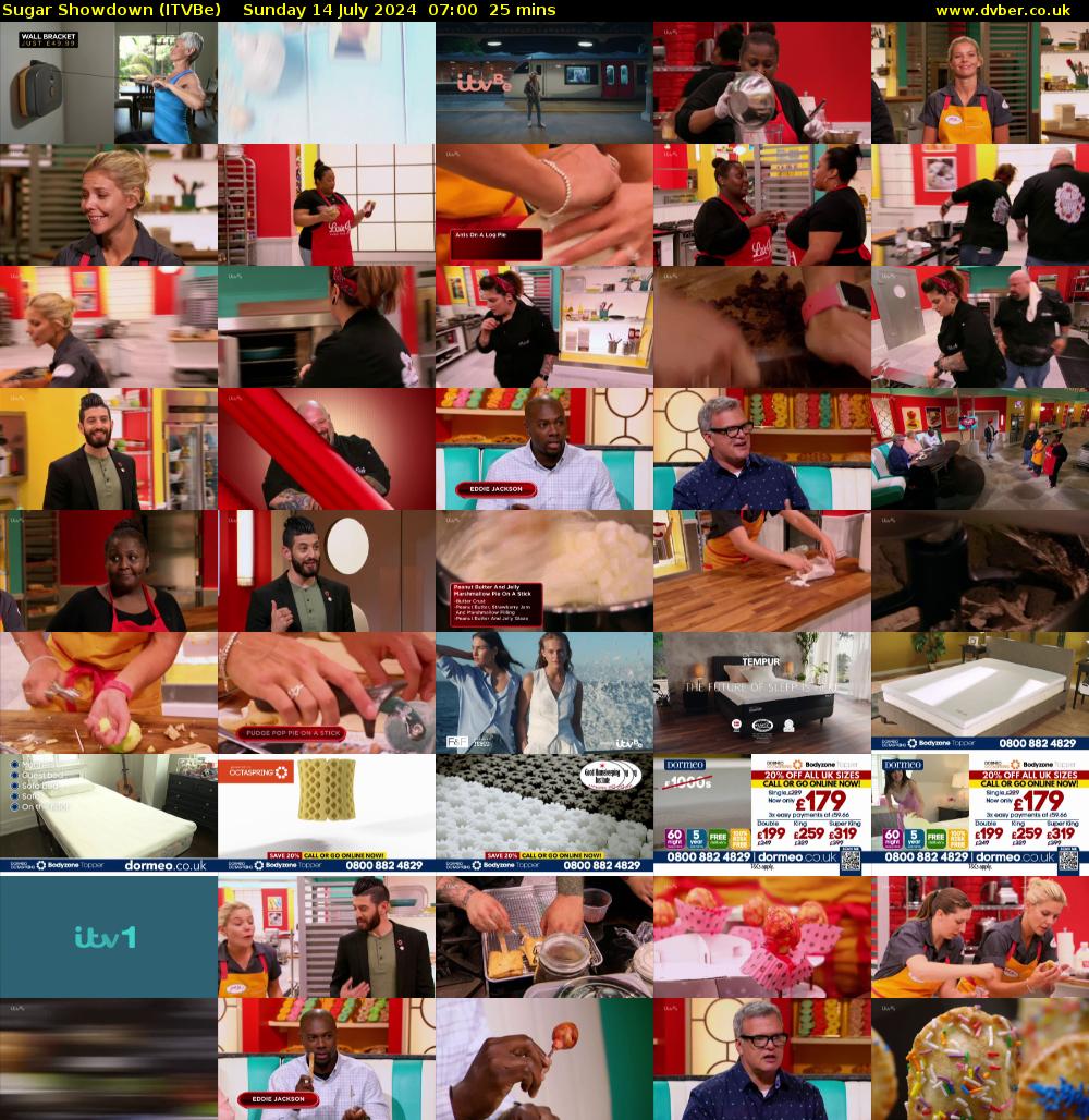 Sugar Showdown (ITVBe) Sunday 14 July 2024 07:00 - 07:25