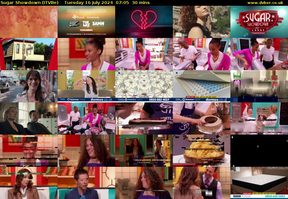 Sugar Showdown (ITVBe) Tuesday 16 July 2024 07:05 - 07:35
