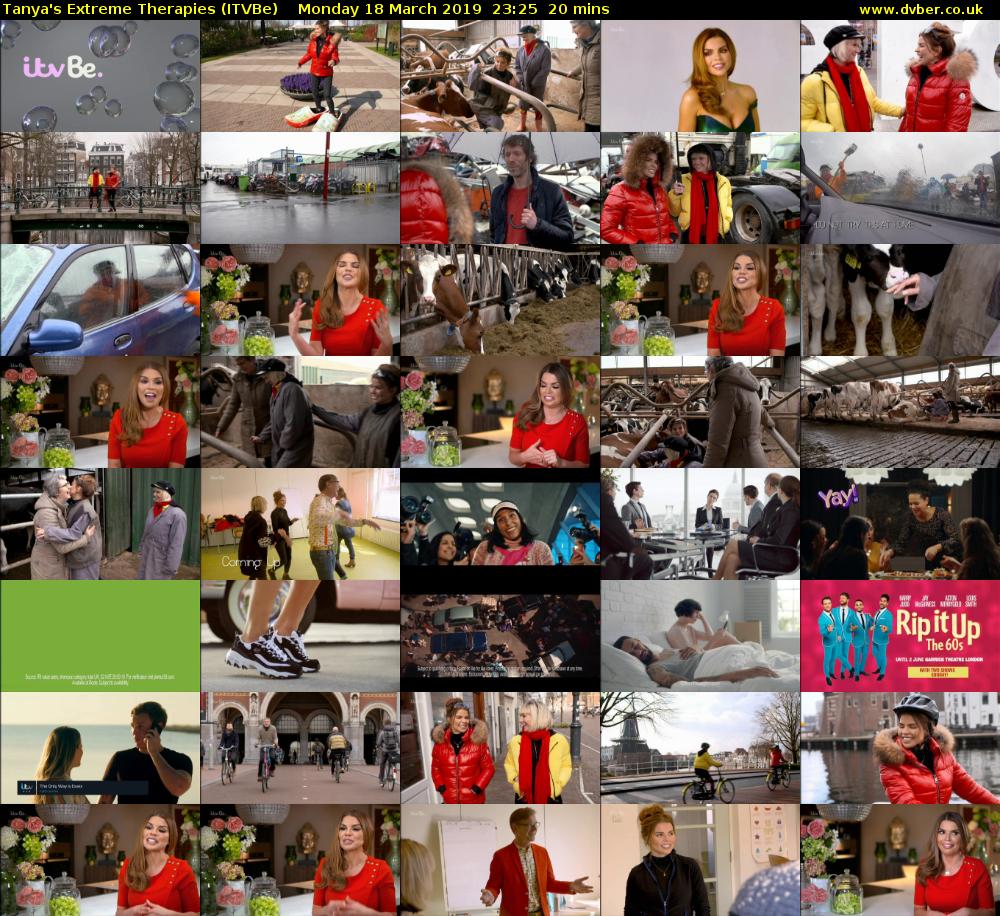 Tanya's Extreme Therapies (ITVBe) Monday 18 March 2019 23:25 - 23:45