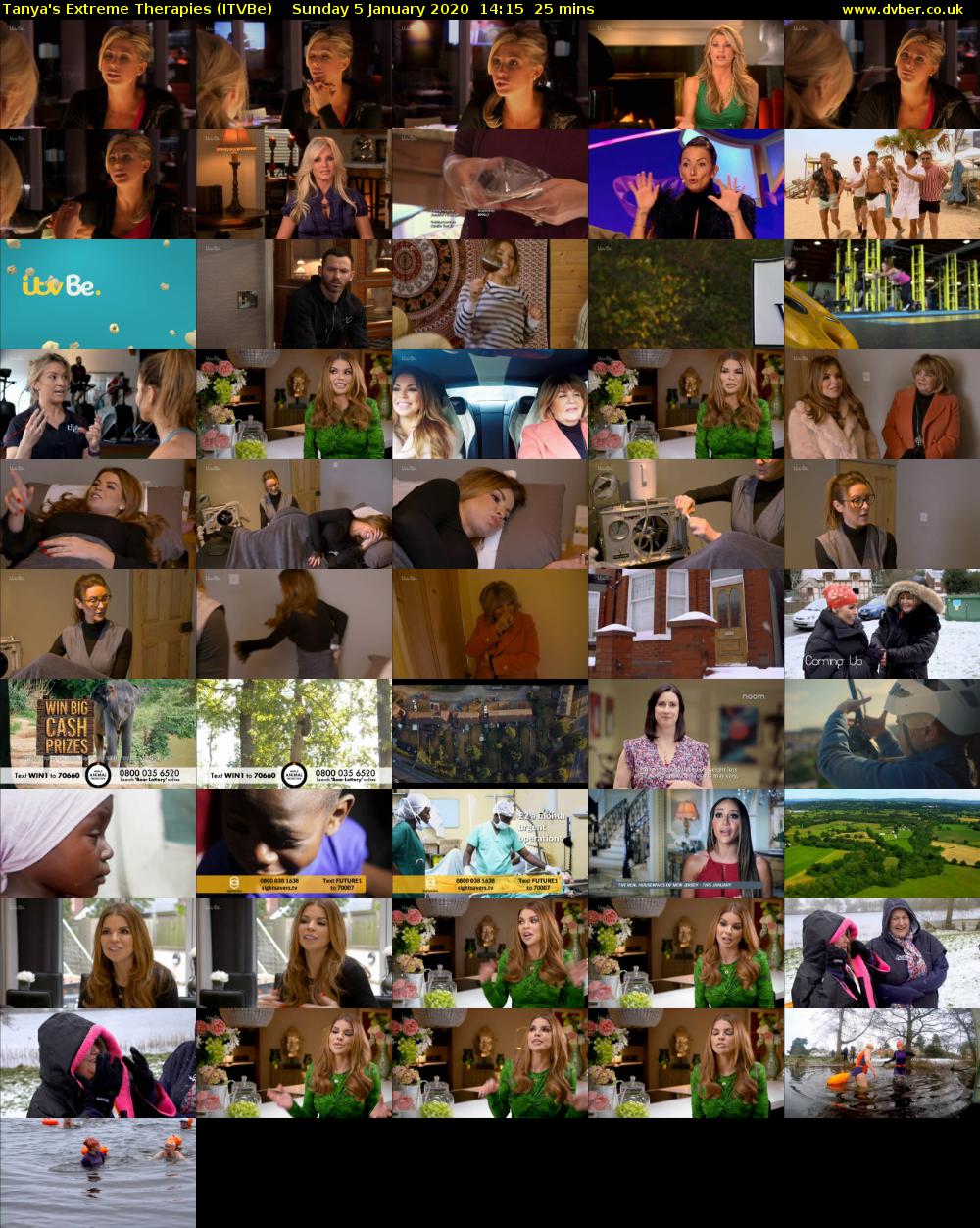 Tanya's Extreme Therapies (ITVBe) Sunday 5 January 2020 14:15 - 14:40