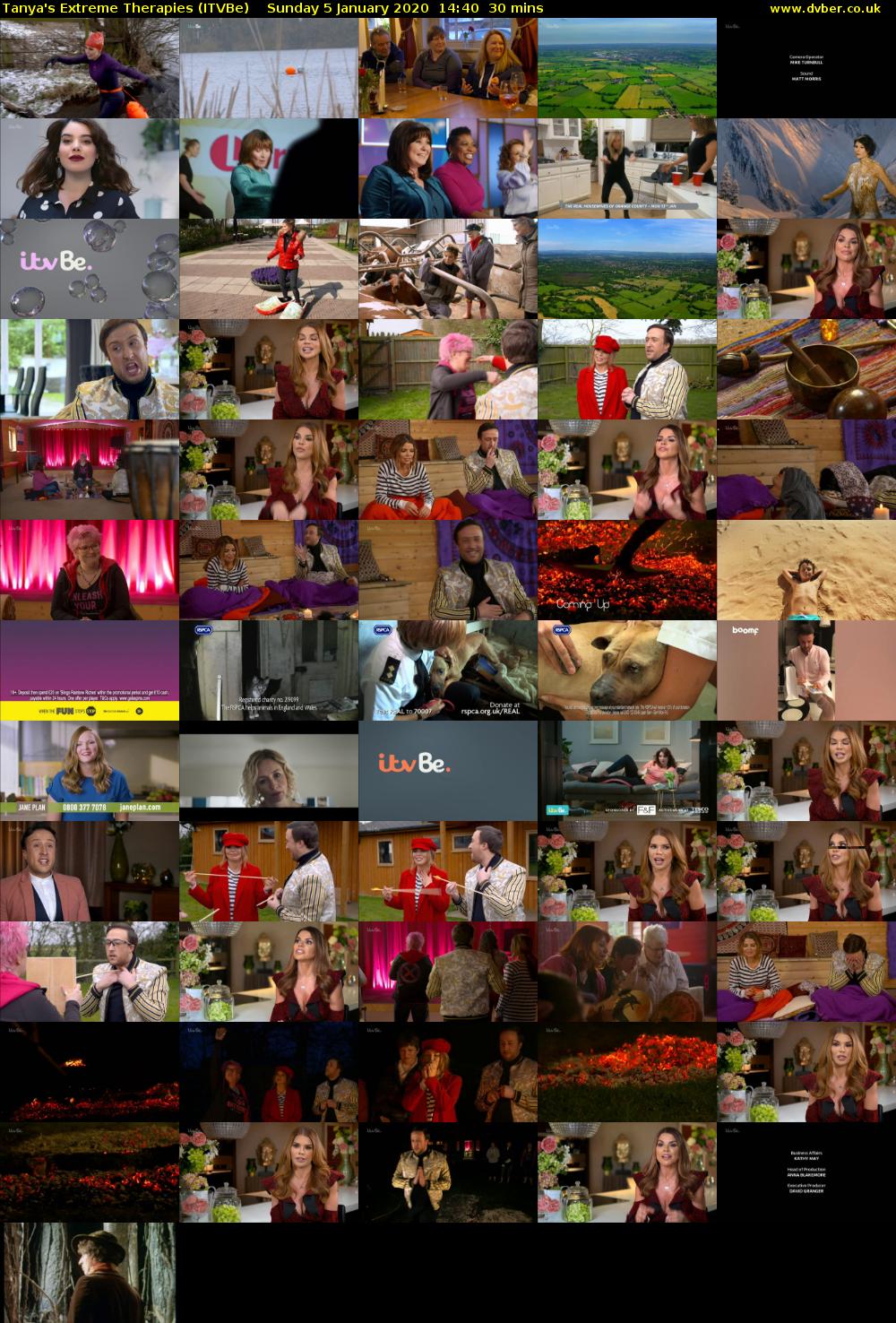 Tanya's Extreme Therapies (ITVBe) Sunday 5 January 2020 14:40 - 15:10