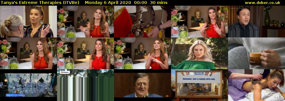 Tanya's Extreme Therapies (ITVBe) Monday 6 April 2020 00:00 - 00:30