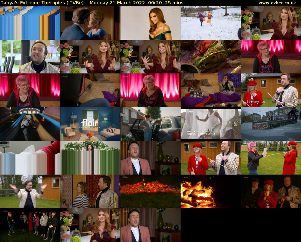 Tanya's Extreme Therapies (ITVBe) Monday 21 March 2022 00:20 - 00:45