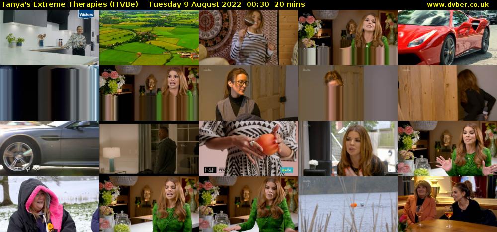 Tanya's Extreme Therapies (ITVBe) Tuesday 9 August 2022 00:30 - 00:50