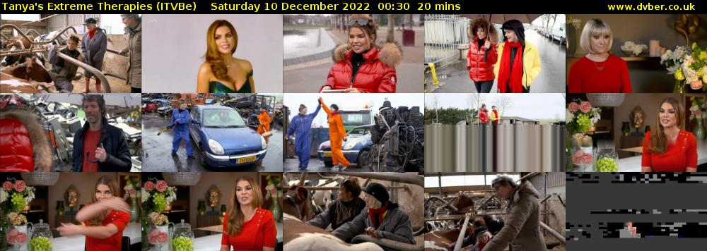 Tanya's Extreme Therapies (ITVBe) Saturday 10 December 2022 00:30 - 00:50