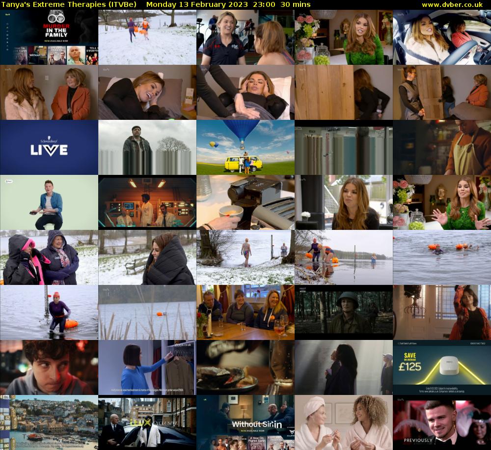 Tanya's Extreme Therapies (ITVBe) Monday 13 February 2023 23:00 - 23:30