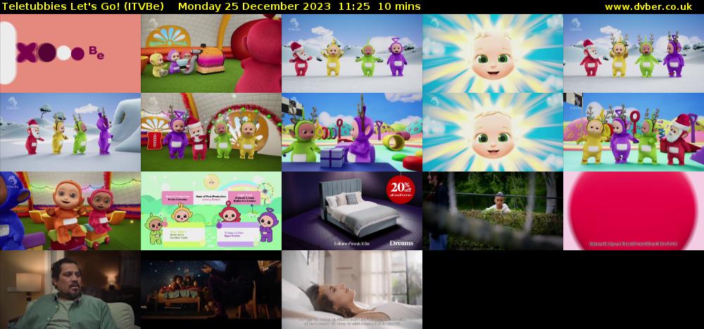 Teletubbies Let's Go! (ITVBe) Monday 25 December 2023 11:25 - 11:35