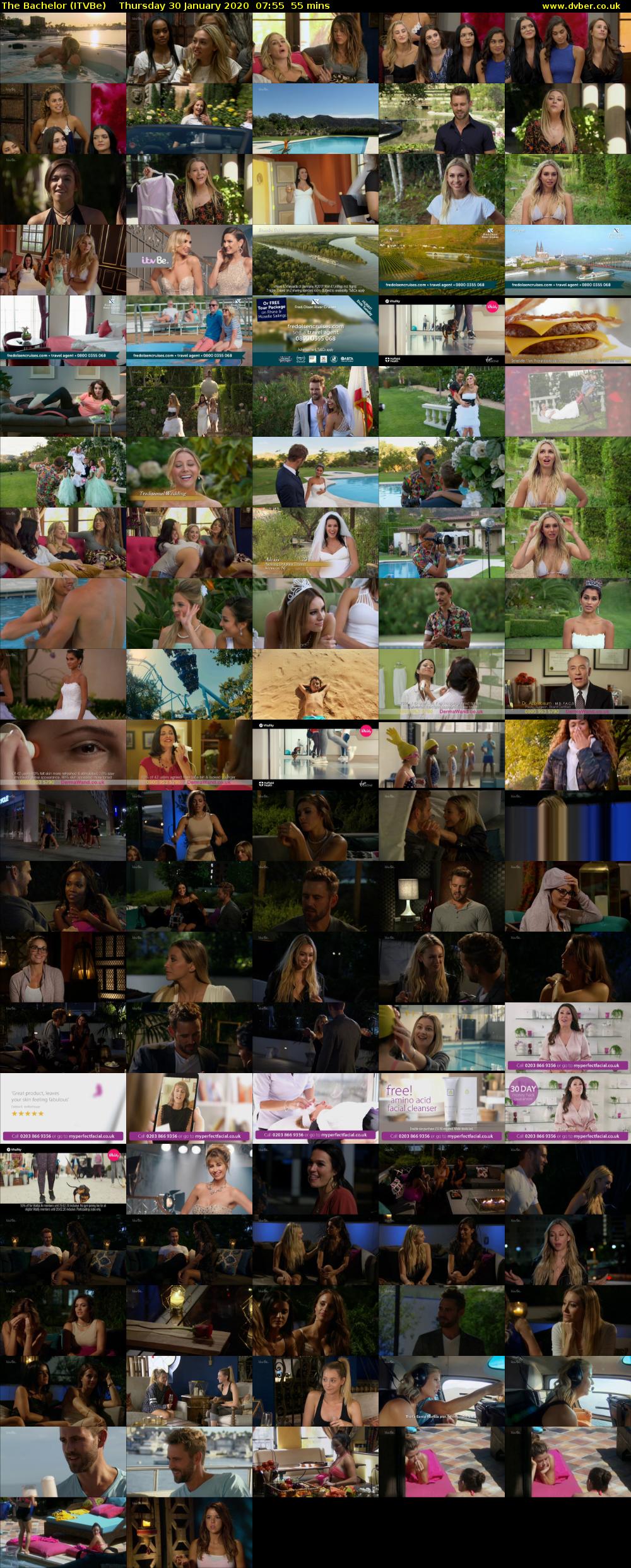 The Bachelor (ITVBe) Thursday 30 January 2020 07:55 - 08:50