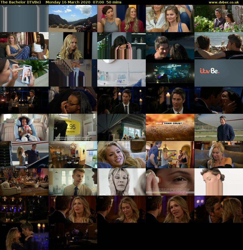 The Bachelor (ITVBe) Monday 16 March 2020 07:00 - 07:50