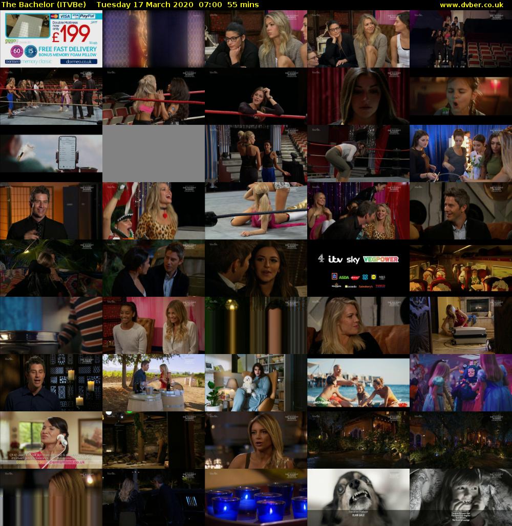 The Bachelor (ITVBe) Tuesday 17 March 2020 07:00 - 07:55