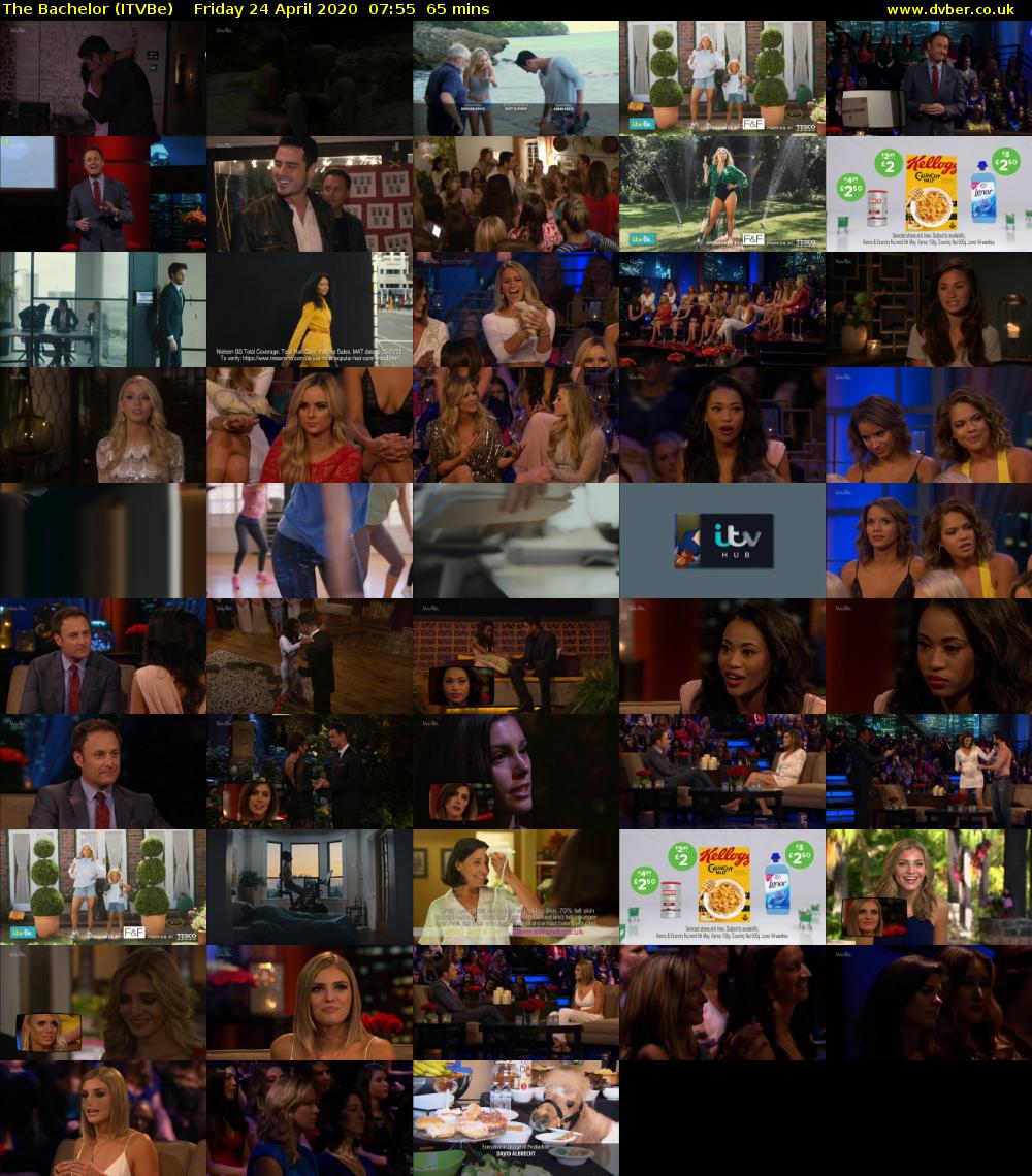 The Bachelor (ITVBe) Friday 24 April 2020 07:55 - 09:00