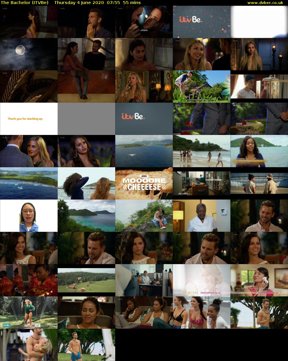 The Bachelor (ITVBe) Thursday 4 June 2020 07:55 - 08:50