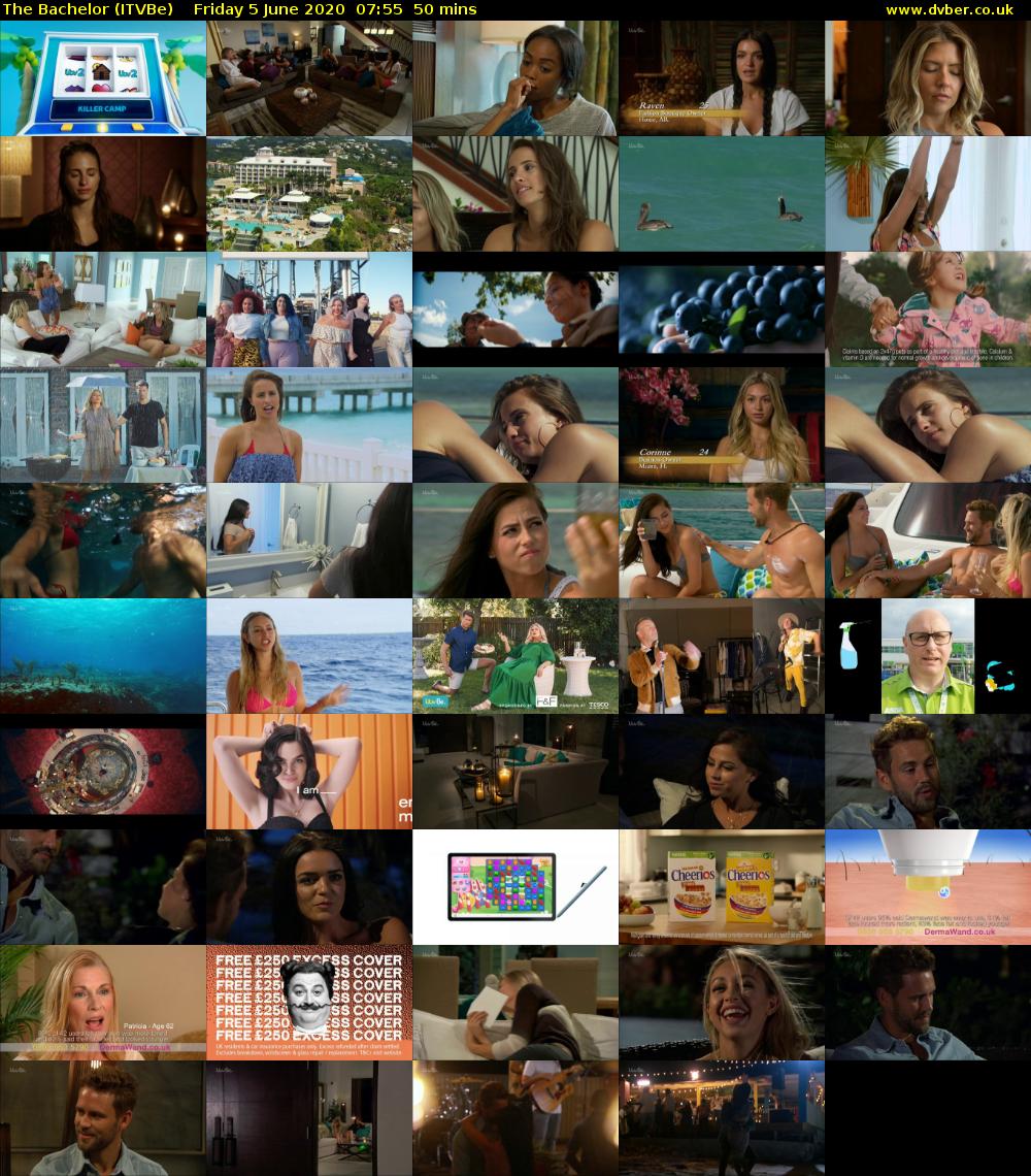 The Bachelor (ITVBe) Friday 5 June 2020 07:55 - 08:45