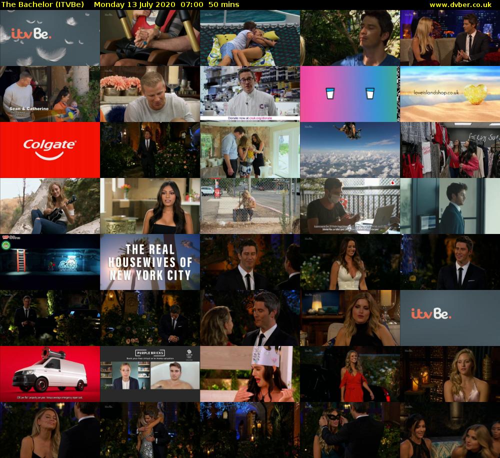 The Bachelor (ITVBe) Monday 13 July 2020 07:00 - 07:50