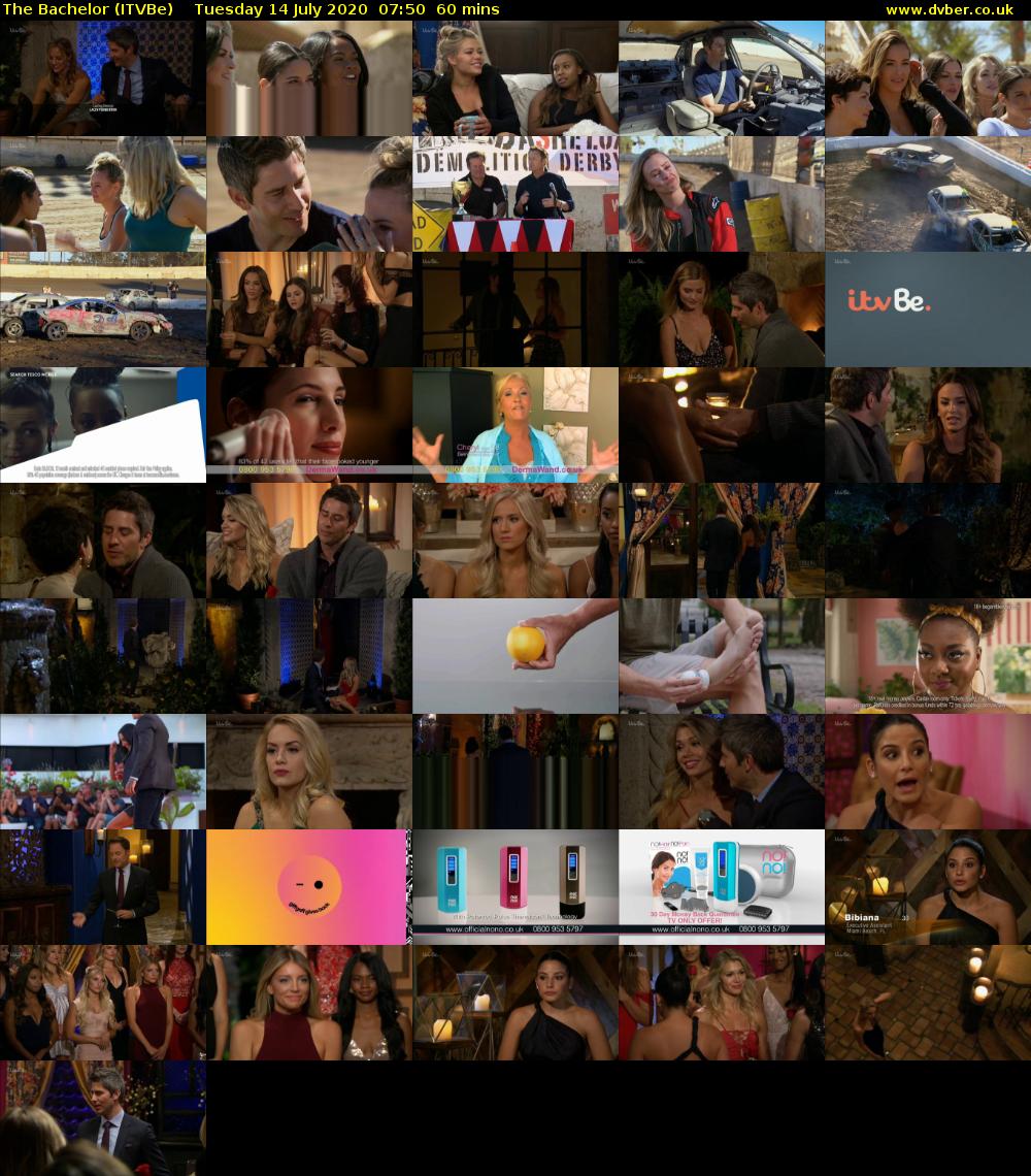 The Bachelor (ITVBe) Tuesday 14 July 2020 07:50 - 08:50