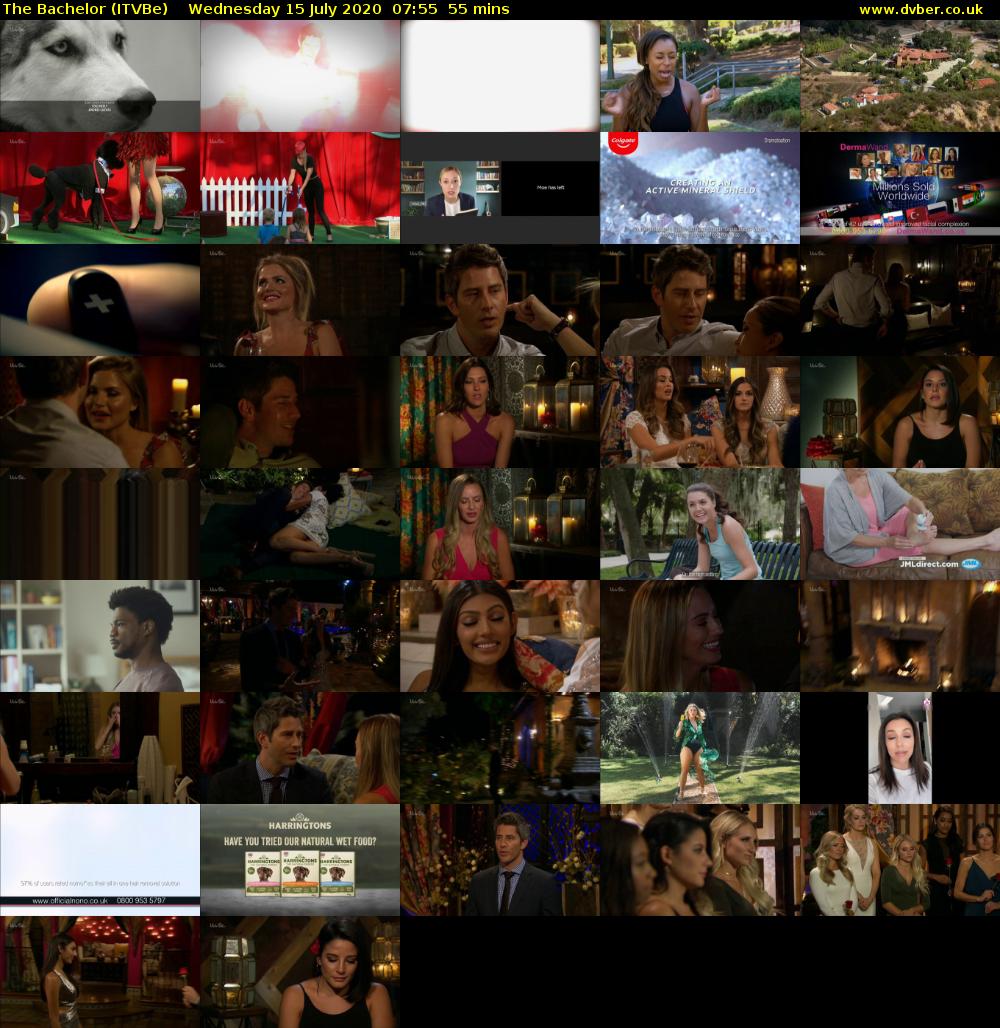 The Bachelor (ITVBe) Wednesday 15 July 2020 07:55 - 08:50