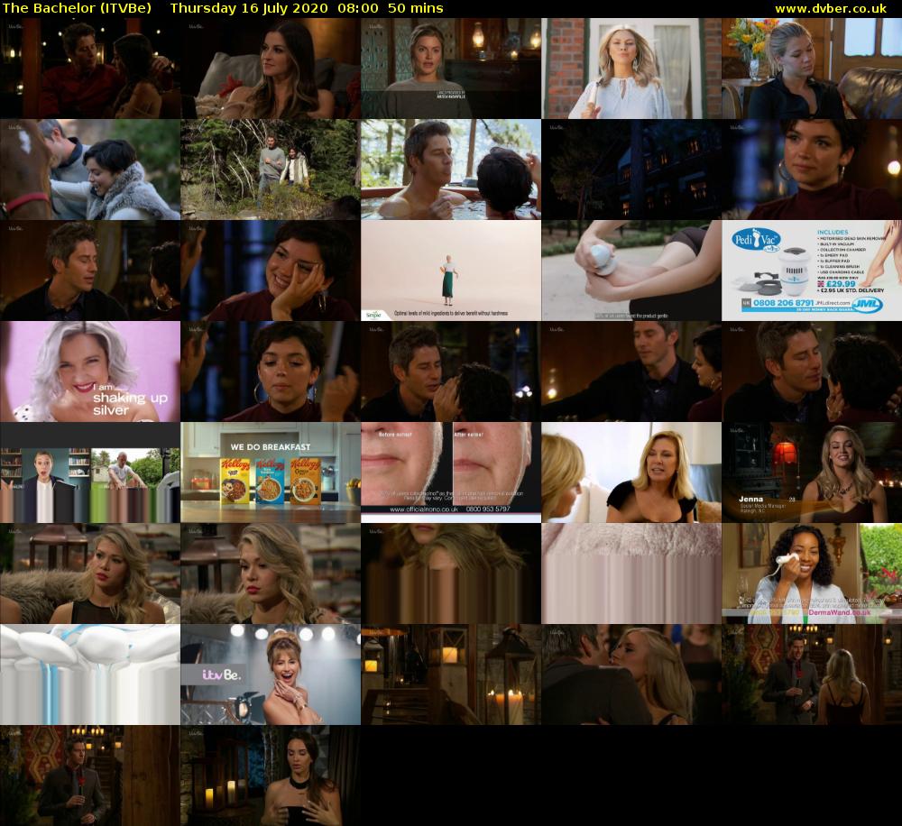 The Bachelor (ITVBe) Thursday 16 July 2020 08:00 - 08:50