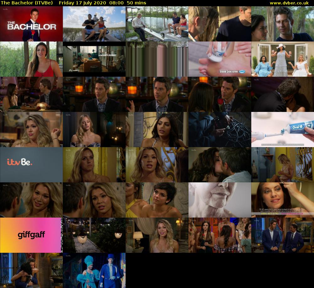 The Bachelor (ITVBe) Friday 17 July 2020 08:00 - 08:50