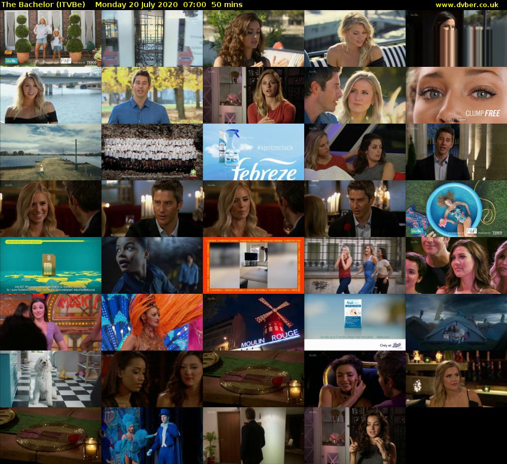 The Bachelor (ITVBe) Monday 20 July 2020 07:00 - 07:50