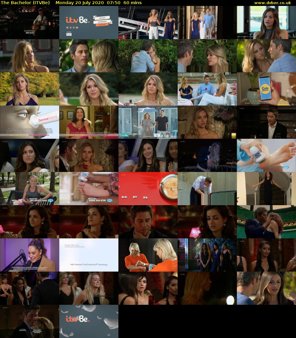 The Bachelor (ITVBe) Monday 20 July 2020 07:50 - 08:50