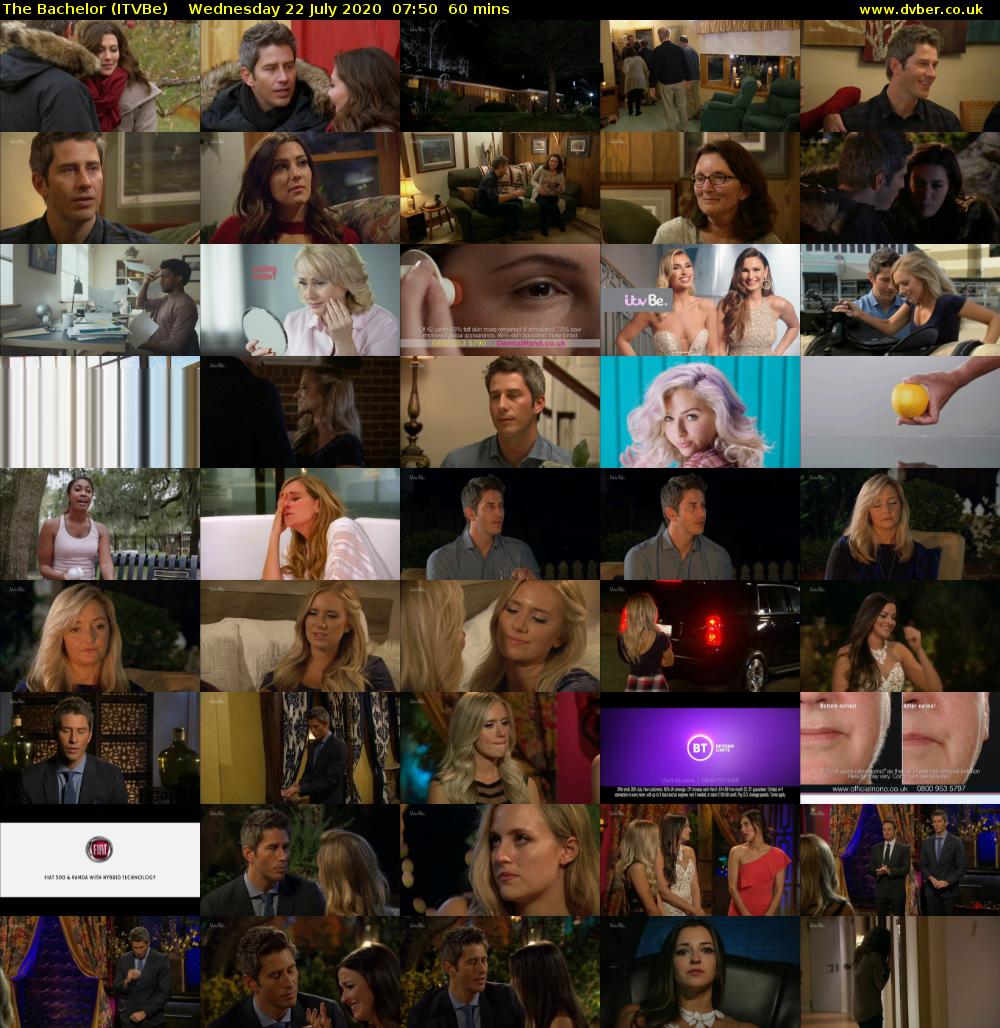 The Bachelor (ITVBe) Wednesday 22 July 2020 07:50 - 08:50