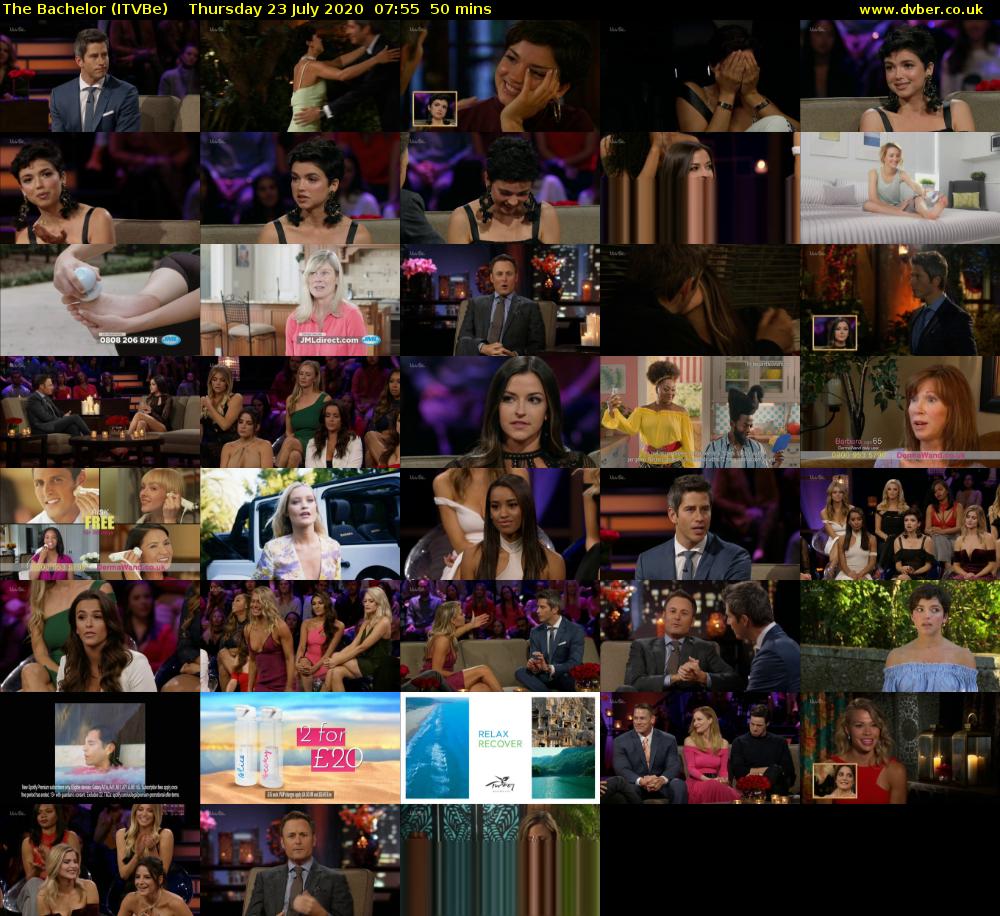 The Bachelor (ITVBe) Thursday 23 July 2020 07:55 - 08:45