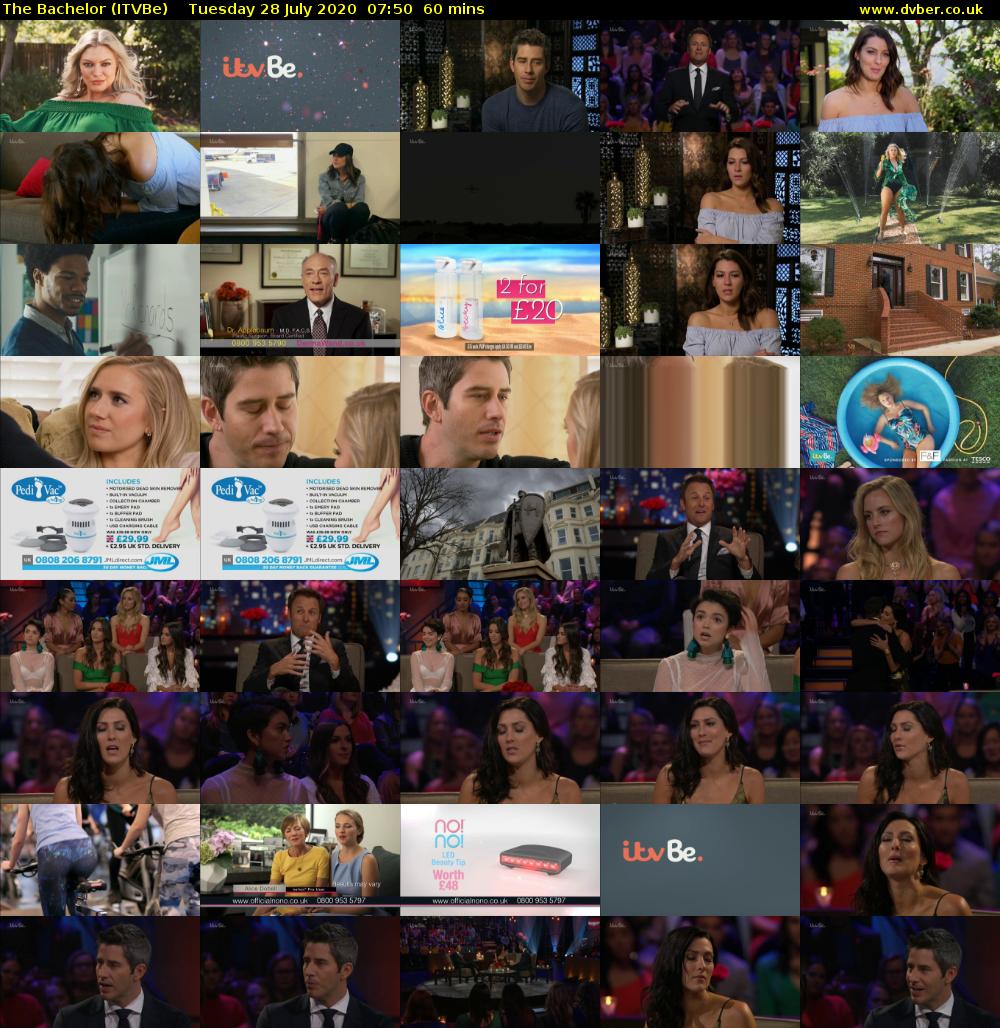 The Bachelor (ITVBe) Tuesday 28 July 2020 07:50 - 08:50