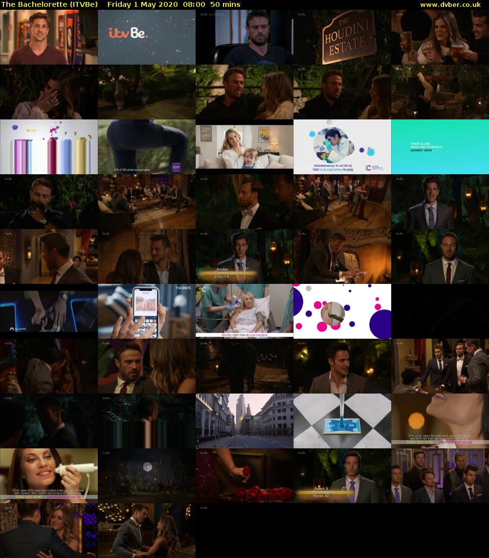 The Bachelorette (ITVBe) Friday 1 May 2020 08:00 - 08:50