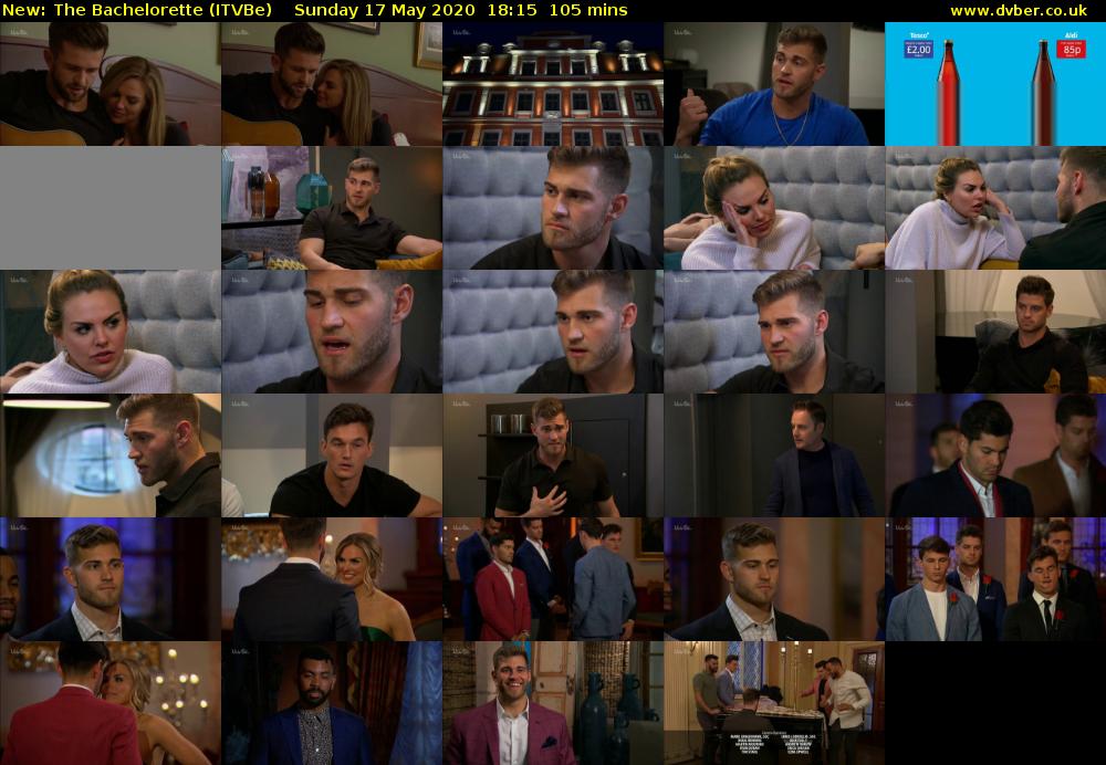 The Bachelorette (ITVBe) Sunday 17 May 2020 18:15 - 20:00