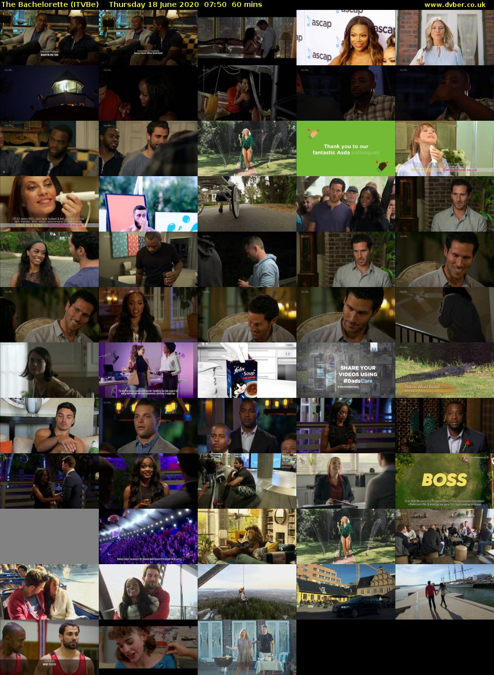 The Bachelorette (ITVBe) Thursday 18 June 2020 07:50 - 08:50