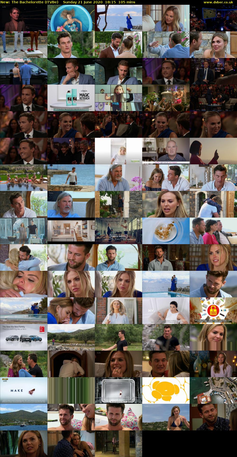 The Bachelorette (ITVBe) Sunday 21 June 2020 18:15 - 20:00