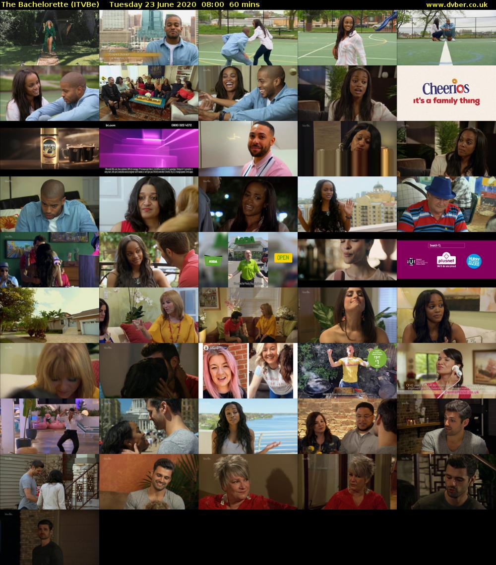 The Bachelorette (ITVBe) Tuesday 23 June 2020 08:00 - 09:00