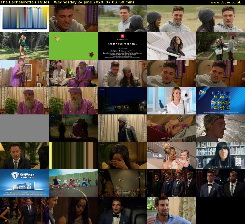 The Bachelorette (ITVBe) Wednesday 24 June 2020 07:00 - 07:50