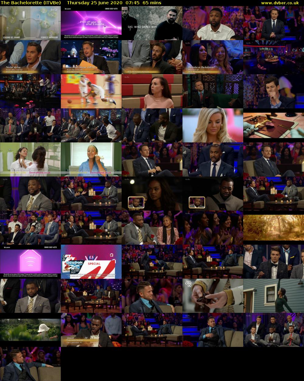 The Bachelorette (ITVBe) Thursday 25 June 2020 07:45 - 08:50