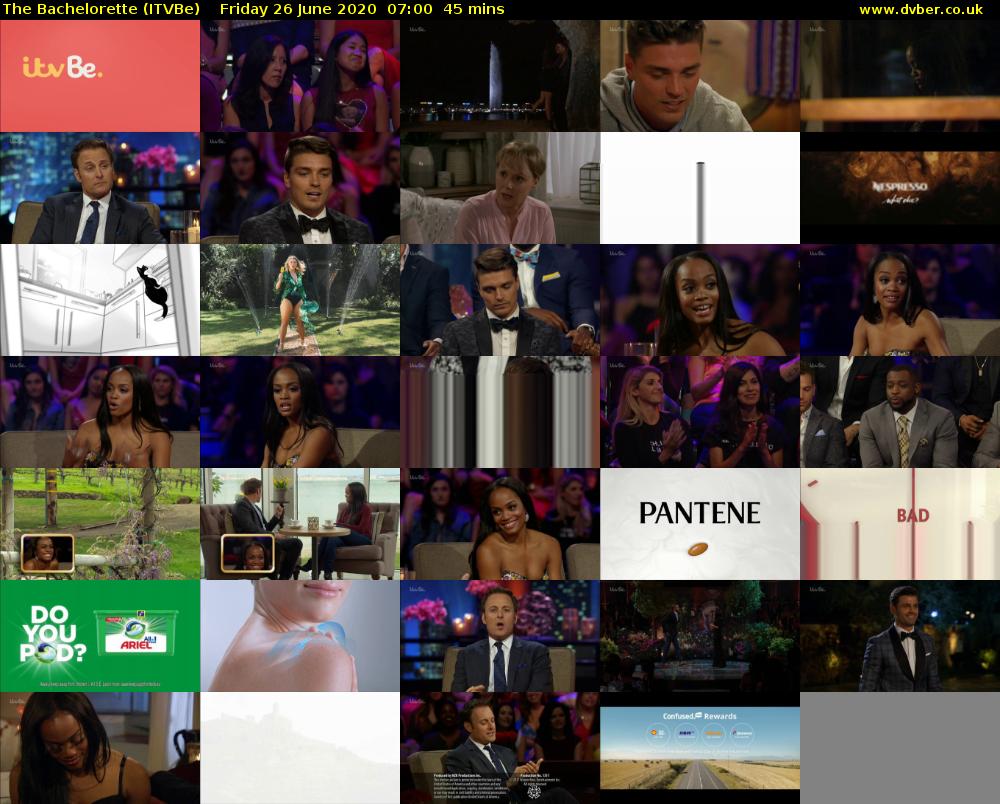 The Bachelorette (ITVBe) Friday 26 June 2020 07:00 - 07:45