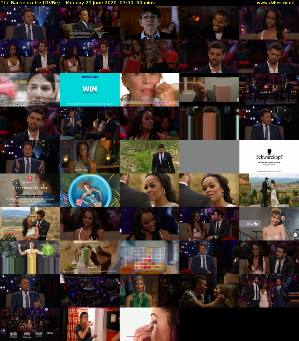 The Bachelorette (ITVBe) Monday 29 June 2020 07:50 - 08:50
