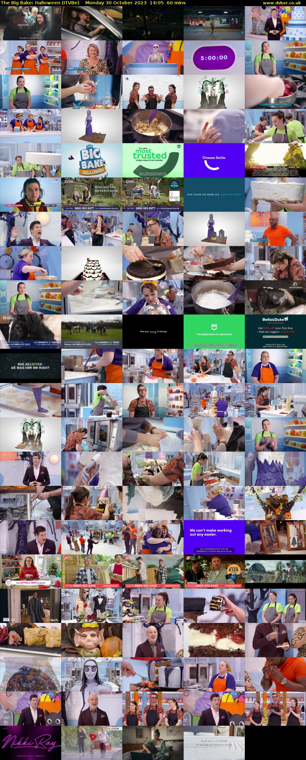 The Big Bake: Halloween (ITVBe) Monday 30 October 2023 14:05 - 15:05
